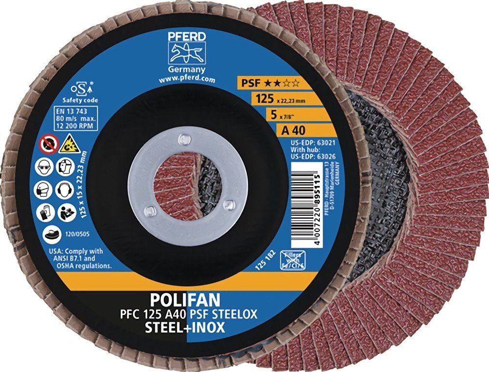 Pferd Fächerscheibe 10er Pack PFERD 67746125 Fächerscheibe POLIFAN A PSF STEELOX Ø 125 m Pferd Fächerscheibe 10er Pack PFERD 67746125 Fächerscheibe POLIFAN A PSF STEELOX Ø 125 m von Pferd