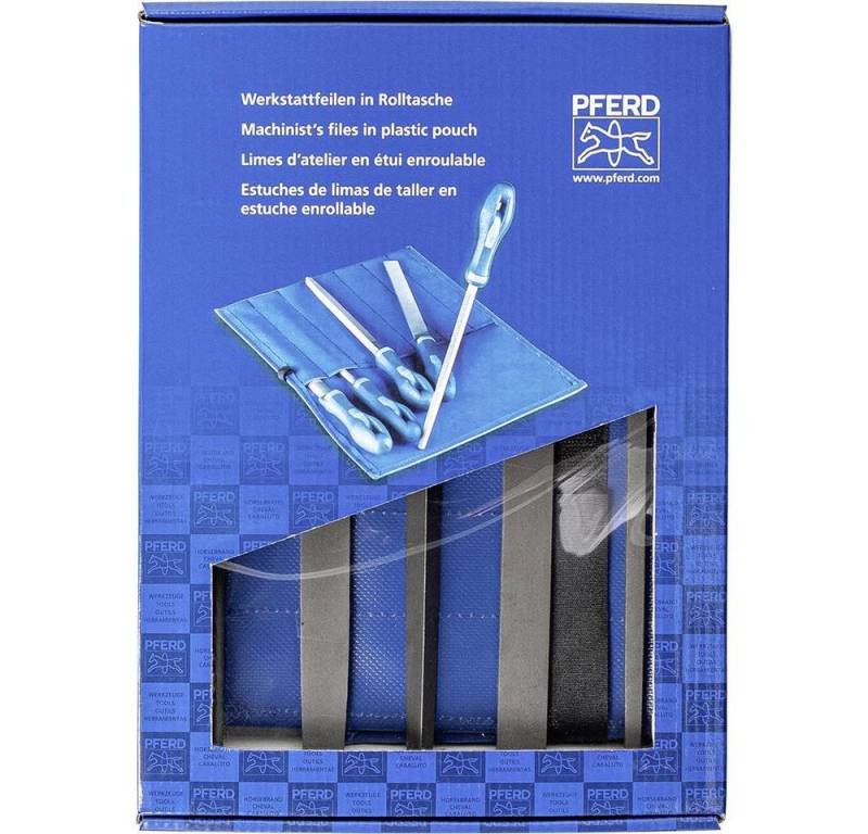 Pferd Feile Werkstattfeilen-Set Hieb 3 in PVC-Rolltasche inkl. Umkarton 11801533 von Pferd