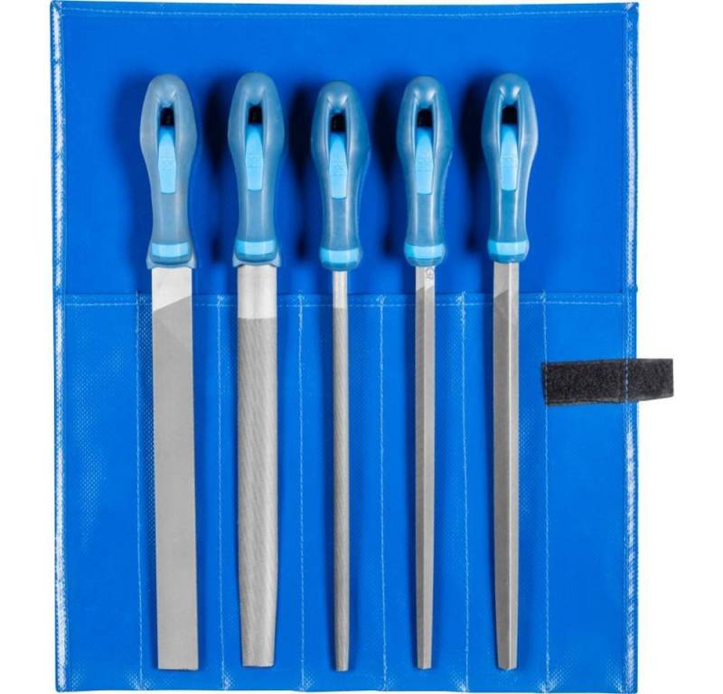 Pferd Feile Werkstattfeilen-Set Hieb 3 in PVC-Rolltasche von Pferd