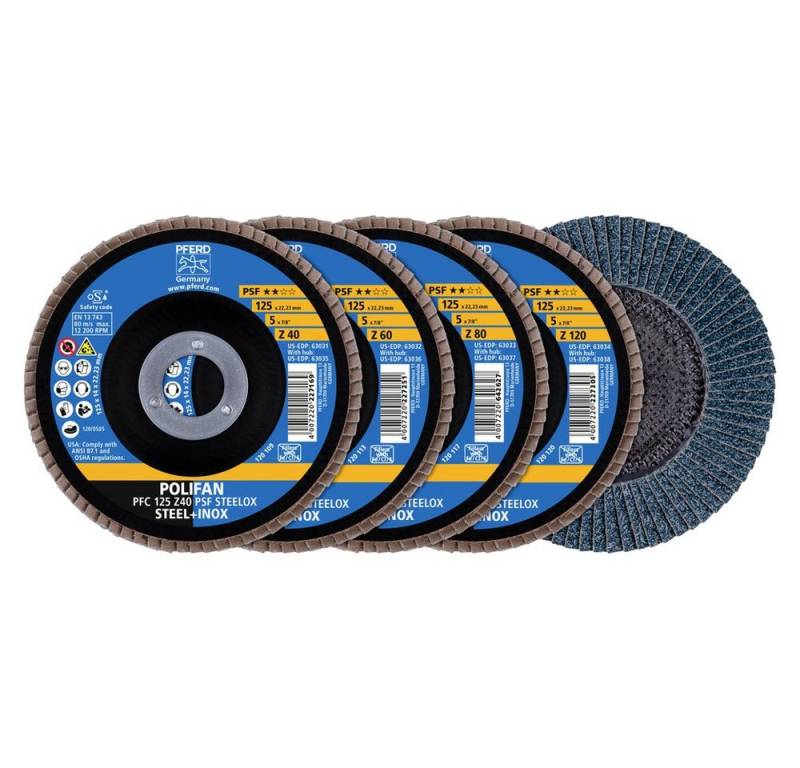 Pferd Schleifscheibe PFERD TOOLS 69198300 Fächerschleifscheibe Durchmesser 125 mm Bohrungs- Pferd Schleifscheibe PFERD TOOLS 69198300 Fächerschleifscheibe Durchmesser 125 mm Bohrungs- von Pferd