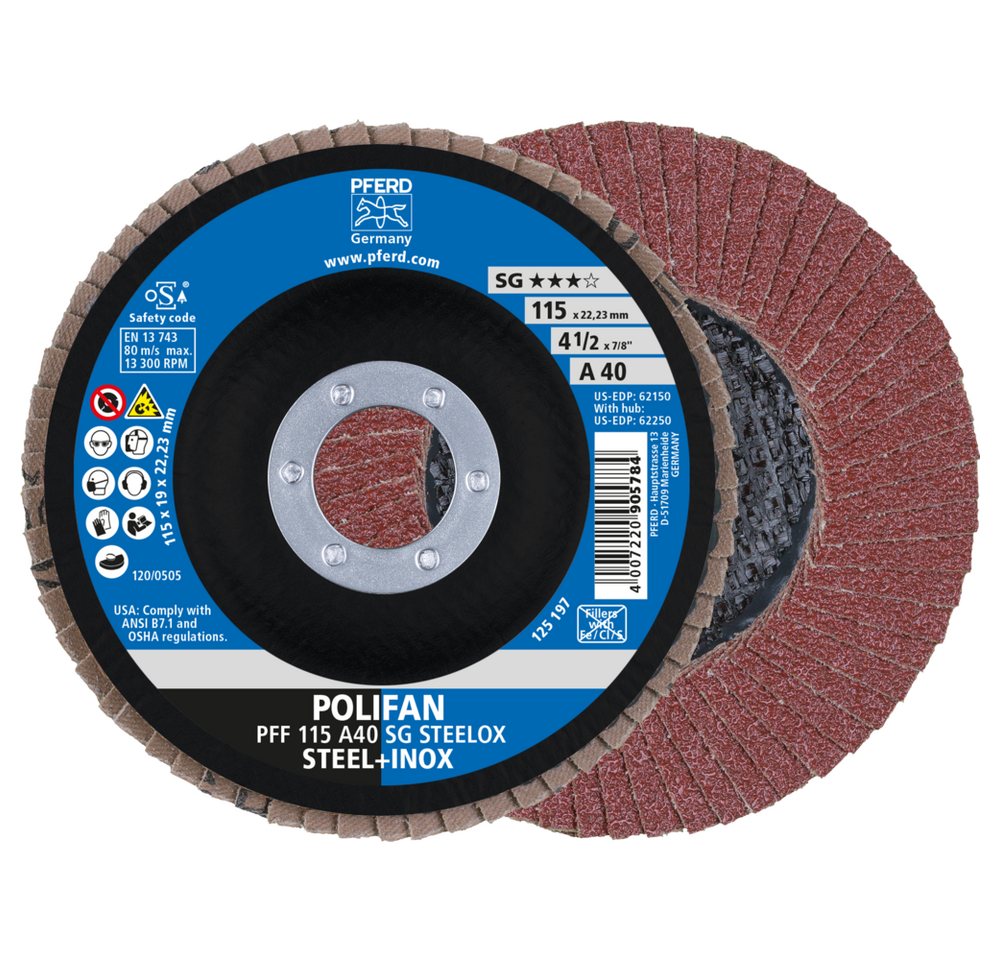 Pferd Schleifscheibe Pferd Polifan PFF 115 A 40 SG Pferd Schleifscheibe Pferd Polifan PFF 115 A 40 SG von Pferd