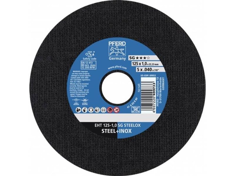 Pferd Trennscheibe 25er Pack PFERD 61342122 Trennscheibe SG STEELOX D150x1,6mm EHT / 41 Pferd Trennscheibe 25er Pack PFERD 61342122 Trennscheibe SG STEELOX D150x1,6mm EHT / 41 von Pferd
