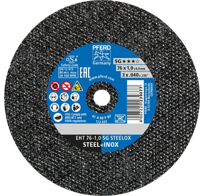 Pferd Trennscheiben Pferd TRENNSCHEIBE EHT 76-1,0 SG STEELOX/6 Pferd Trennscheiben Pferd TRENNSCHEIBE EHT 76-1,0 SG STEELOX/6 von Pferd