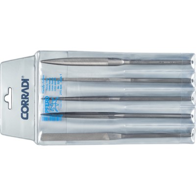 Präzisions-Handy-Feilenset Set 5-teilig 215 mm Schweizer Hieb 1, mittel von Pferd