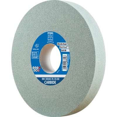 Schleifbockscheibe Ø 300x40mm Bohrung-Ø 76 mm SiC80 für harte Materialien z.B. Hartmetall Schleifbockscheibe Ø 300x40mm Bohrung-Ø 76 mm SiC80 für harte Materialien z.B. Hartmetall von Pferd