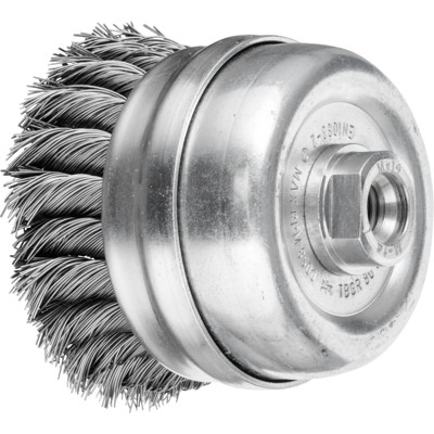 Topfbürste mit Stützring gezopft TBGR Ø 80mm M14 Stahl-Draht-Ø 0,50mm Winkelschleifer Topfbürste mit Stützring gezopft TBGR Ø 80mm M14 Stahl-Draht-Ø 0,50mm Winkelschleifer von Pferd