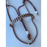 Knotenhalfter - Bodenarbeitsseil Altrosa von Pferdemaedl