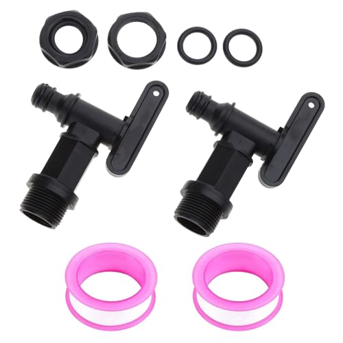 2 Stück Auslaufhahn für Regentonne 3/10.2 cm Ersatzhahn mit Dichtmutter Dichtband Regenwasser Gartenfässer 2 Stück Auslaufhahn für Regentonne 3/10.2 cm Ersatzhahn mit Dichtmutter Dichtband Regenwasser Gartenfässer von Pffiocix