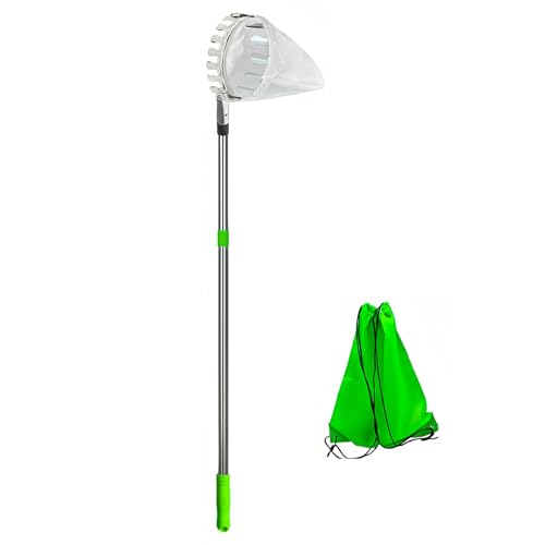 Mehrzweck-Garten-Obstpflücker und -sammelwerkzeug, Teleskop-Edelstahl-Pflücker, einfache Ernte, Gartenpflücker-Werkzeug von Pffiocix