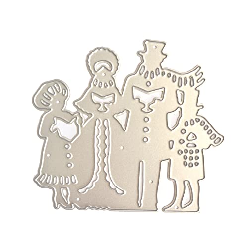 Pffiocix 1 Set mit vier menschlichen Metall-Stanzformen, Stempel, Vorlage für Prägung, Scrapbooking Pffiocix 1 Set mit vier menschlichen Metall-Stanzformen, Stempel, Vorlage für Prägung, Scrapbooking von Pffiocix