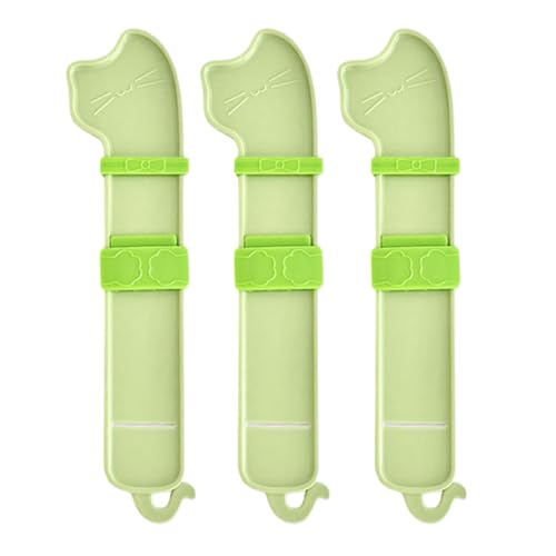 Pffiocix 3 x Haustierfutter-Quetscher für Leckerli-Sticks, Nassfutter, Futterkontrolle, Werkzeug, Haustier-Nassfutterstation Pffiocix 3 x Haustierfutter-Quetscher für Leckerli-Sticks, Nassfutter, Futterkontrolle, Werkzeug, Haustier-Nassfutterstation von Pffiocix
