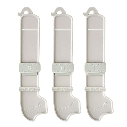 Pffiocix 3 x Haustierfutter-Quetscher für Leckerli-Sticks, Nassfutter, Futterkontrolle, Werkzeug, Haustier-Nassfutterstation von Pffiocix