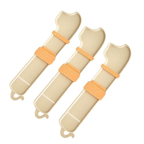 Pffiocix 3 x Haustierfutter-Quetscher für Leckerli-Sticks, Nassfutter, Futterkontrolle, Werkzeug, Haustier-Nassfutterstation Pffiocix 3 x Haustierfutter-Quetscher für Leckerli-Sticks, Nassfutter, Futterkontrolle, Werkzeug, Haustier-Nassfutterstation von Pffiocix