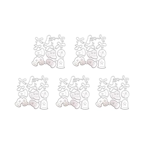 Pffiocix 5 Stück/Set Weihnachtsglocken Stanzformen Prägungen Weihnachten Metall Stanzformen für Scrapbooking Karte Pffiocix 5 Stück/Set Weihnachtsglocken Stanzformen Prägungen Weihnachten Metall Stanzformen für Scrapbooking Karte von Pffiocix