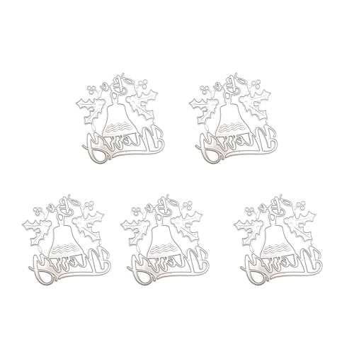 Pffiocix 5 Stück/Set Weihnachtsglocken Stanzformen Prägungen Weihnachten Metall Stanzformen für Scrapbooking Karte Pffiocix 5 Stück/Set Weihnachtsglocken Stanzformen Prägungen Weihnachten Metall Stanzformen für Scrapbooking Karte von Pffiocix