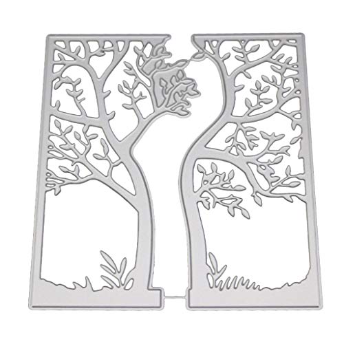 Pffiocix Baum-Metall-Stanzschablone für Scrapbooking, Papierkarten, Prägung von Pffiocix