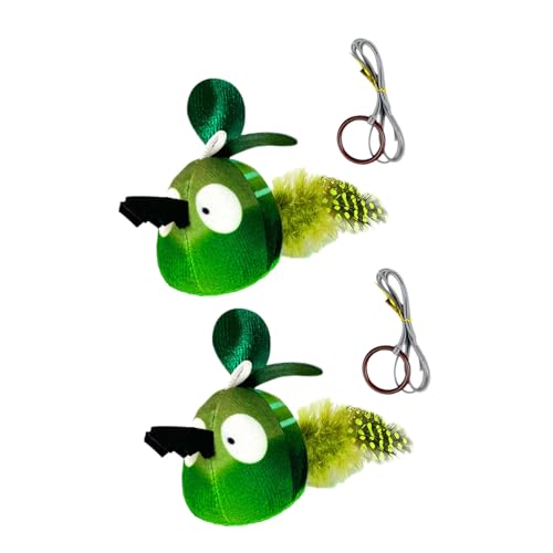 Pffiocix Cat Bugs Spielzeug Kätzchen Quietschspielzeug mit Sound Zahnen Kauen Käfer mit Sound von Pffiocix