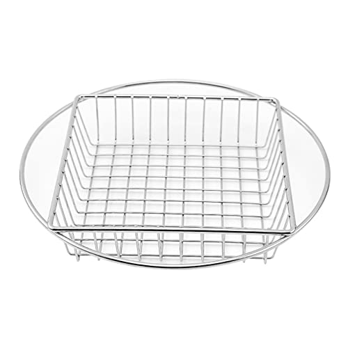 Pffiocix Frittierkorb-Halter, wiederverwendbar, schwarzes Eisen, Servierkörbe für Hühner, zarte Hot Dogs oder Zwiebelringe von Pffiocix
