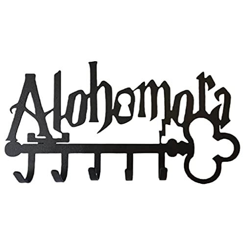 Pffiocix Halloween Metall für Halter Wih 5 Haken Eisen Kunst Wandhalterung Kleber Schwarz Ha Wandmontage Klebe Handtuchhalter von Pffiocix
