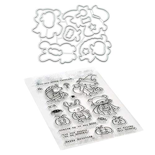 Pffiocix Halloween Stanzschablone Scrapbooking Stempel Cartoon Stanzformen für Kartenherstellung Scrapbooking Pffiocix Halloween Stanzschablone Scrapbooking Stempel Cartoon Stanzformen für Kartenherstellung Scrapbooking von Pffiocix