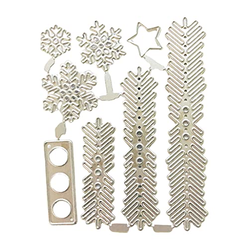 Pffiocix Metall-Stanzform mit Schneeflocken-Motiv, für kreatives Weihnachtsmotiv Pffiocix Metall-Stanzform mit Schneeflocken-Motiv, für kreatives Weihnachtsmotiv von Pffiocix