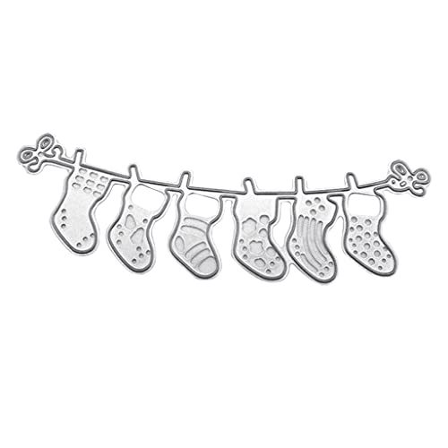 Pffiocix Metall-Stanzformen für Weihnachtssocken, Karten, Stanzform Pffiocix Metall-Stanzformen für Weihnachtssocken, Karten, Stanzform von Pffiocix