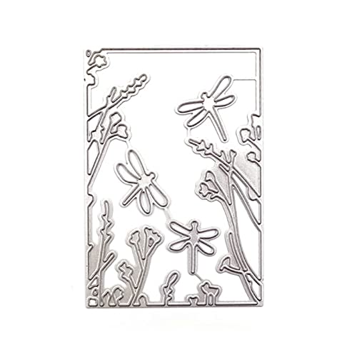 Pffiocix Metall-Stanzschablone mit Blumen-Motiv, für Sammelalben, Alben, Papierkarten von Pffiocix