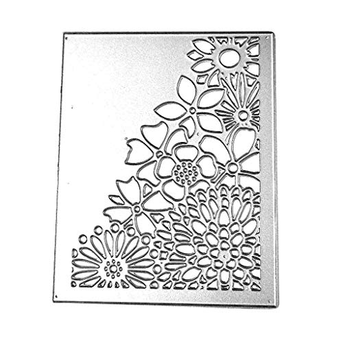 Pffiocix Metall-Stanzschablone mit hohlen Blumen, Scrapbooking, Album, Stempel, Papier von Pffiocix