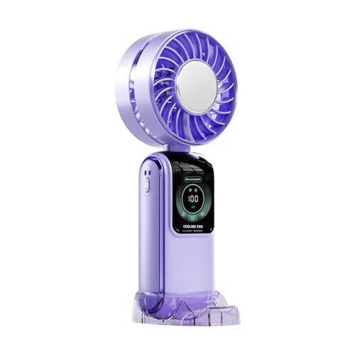 Pffiocix Multifunktionaler Handventilator, effizienter Kühlventilator, 3600 mAh, ABS-Textur, geeignet für Reisen, Büro und Outdoor Pffiocix Multifunktionaler Handventilator, effizienter Kühlventilator, 3600 mAh, ABS-Textur, geeignet für Reisen, Büro und Outdoor von Pffiocix