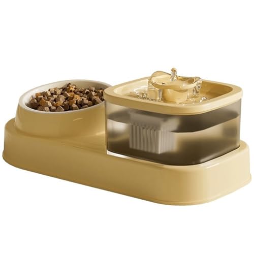 Pffiocix Pet Automatic Waterer Cats Feeder Food Container Bowl Automatic Water Fountain 2 in 1 Pet Large Dog Water Pffiocix Pet Automatic Waterer Cats Feeder Food Container Bowl Automatic Water Fountain 2 in 1 Pet Large Dog Water von Pffiocix