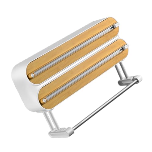 Pffiocix Platzsparender Aluminiumfolien-Spender, magnetischer Frischhaltefolie, für Kühlschrank oder Wand von Pffiocix