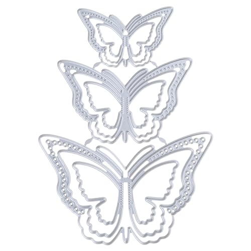 Pffiocix Prägeschablonen für Geburtstagskarten, Partys, Einladungen, Scrapbooking, Album, Schmetterling Pffiocix Prägeschablonen für Geburtstagskarten, Partys, Einladungen, Scrapbooking, Album, Schmetterling von Pffiocix