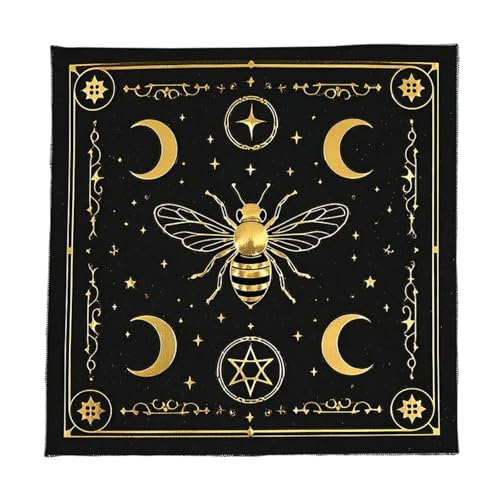 Pffiocix Quadratische Wahrsagungen Tapisserie Schmetterling Stern Astrologie Tischdecke Tischdecke Tischdecke Hexerei Zubehör Schmetterling Stern Muster Tarots Karte Spirituelle Deckcloth von Pffiocix