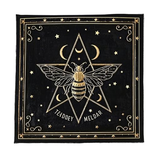 Pffiocix Quadratische Wahrsagungen Tapisserie Schmetterling Stern Astrologie Tischdecke Tischdecke Tischdecke Hexerei Zubehör Schmetterling Stern Muster Tarots Karte Spirituelle Deckcloth von Pffiocix