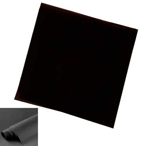 Pffiocix Schwarzer Aquarium-Hintergrund, Glas, dekorative Folie, einfache Installation, schwarze Aquarium-Hintergrundaufkleber von Pffiocix