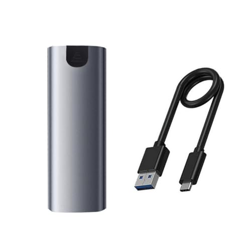 Pffiocix Solides Laufwerkgehäuse NVME auf USB 3.1, Aluminiumlegierung, unterstützt M-Key B-Key B+M-Key von Pffiocix