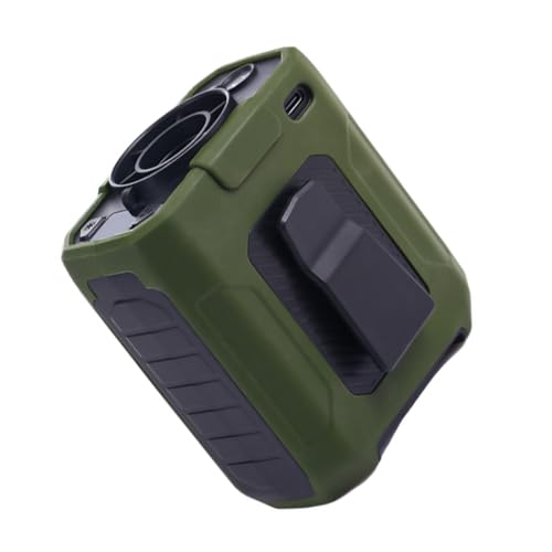 Pffiocix Tragbarer Ventilator mit Clip, wiederaufladbar, 5 Geschwindigkeitsstufen, Outdoor-Kühler mit LED-Taschenlampe von Pffiocix