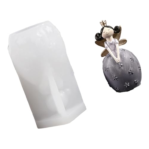 Silikonformen für Engelsstatue, Mehrzweck-Silikone für Epoxidharz, handgefertigte Seife, Heimdekoration, lebensmittelechtes Silikon, Engelsform von Pffiocix