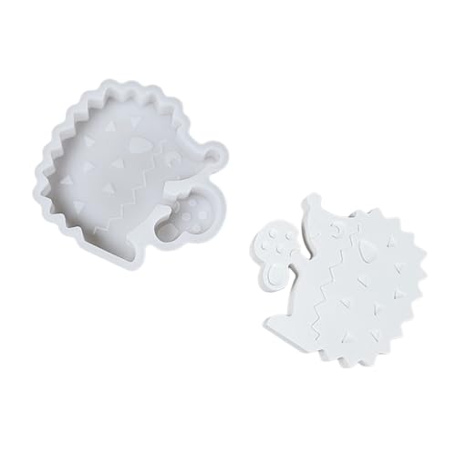 Silikonformen mit Tierfiguren, hitzebeständig, leicht zu entformen, für Seife, Epoxid und Gips, Kunst, wiederverwendbar, Back- und Bastelwerkzeug, Igelharzform von Pffiocix