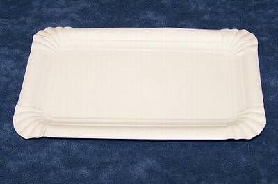 Gastro-Bedarf-Gutheil 1000 Stück Pappteller weiss 10 x 16 cm Kuchenteller kompostierbar von Gastro-Bedarf-Gutheil