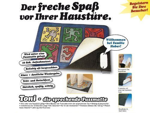 Die sprechende Fußmatte von Pfiffig-Wohnen
