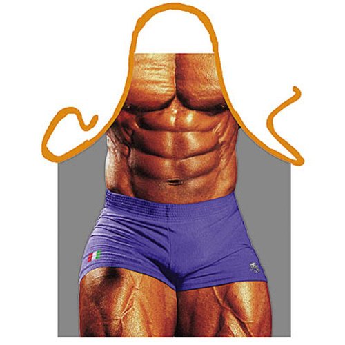 ITATI Grillschürze Kochschürze Macho Bodybilder Six Pack ITATI Grillschürze Kochschürze Macho Bodybilder Six Pack von Pfiffig-Wohnen