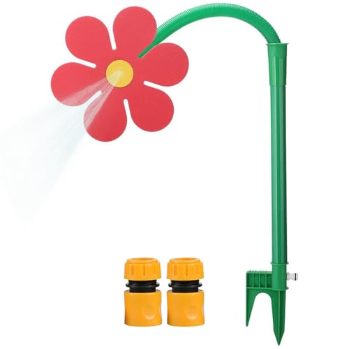 Crazy Daisy Sprinkler, Tanzblumensprinkler mit Anschlüssen, lustiges Bewässerungssystem für Garten Yard Rasen im Freien von Pfjsseey