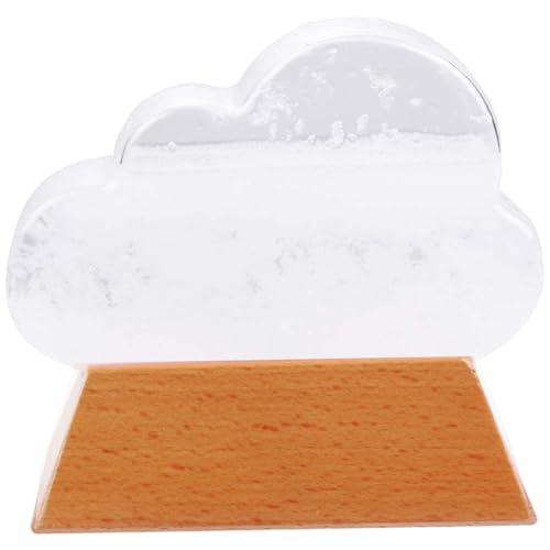 Pfjsseey 1pc Cloud Storm Glass Wear Prognostiker Wege Station Weatel Glas Sturm Wetter Prädiktor Wasser Drop Prädiktor Desktop Dekorationen Weiß, W. von Pfjsseey