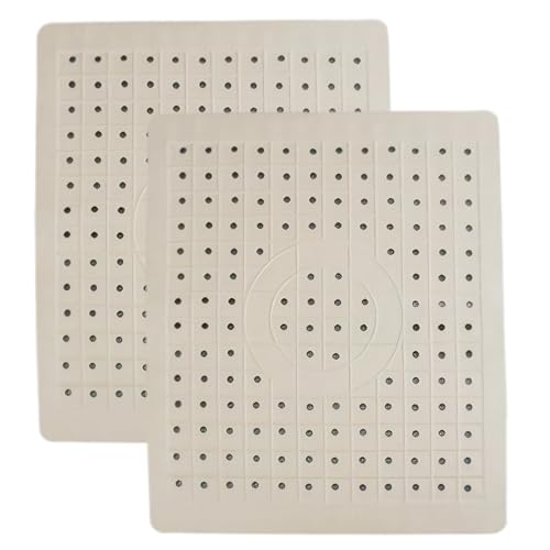 Pfjsseey 2pcs Küchenspüle Protektor, 12 x 10 Zoll Non-Schlupf-Gummi-Spüle-Waschmatte mit schnellem Raster für das Home Cafe Restaurant von Pfjsseey