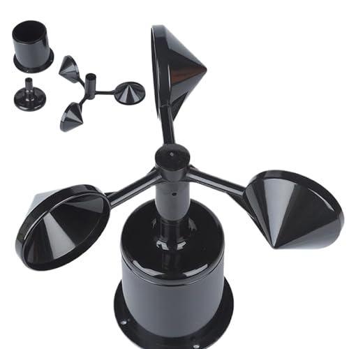 Pfjsseey Anemometer-Schalen, wetterfeste Kunststoff-Windgeschwindigkeitsmesserschalen, einfach zu installierende Windgeschwindigkeitsmessvorrichtung, Messgerät Zubehör Anemometer von Pfjsseey