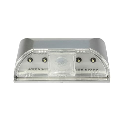 Pfjsseey Praktische 4 LED Light Lampe PIR Auto Schlüsselloch Batterieanbatterigter LED -Sensorbewegungsdetektor Wireless weiße Beleuchtung Helles Sensor Licht von Pfjsseey