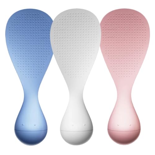 Reislöffel, 3pcs Non -Stick -Reis -Schaufel, hitzebeständiger Stehkocherlöffel mit Bechergriff, einfach zu reinigendes Plastikkochgeschirr mit Nicht -Schlupfoberfläche Reislöffel, 3pcs Non -Stick -Reis -Schaufel, hitzebeständiger Stehkocherlöffel mit Bechergriff, einfach zu reinigendes Plastikkochgeschirr mit Nicht -Schlupfoberfläche von Pfjsseey