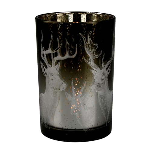 Pflanzen Kölle Windlicht mit Hirsch, weiß & braun, Glas Pflanzen Kölle Windlicht mit Hirsch, weiß & braun, Glas von Pflanzen Kölle