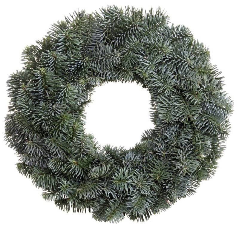 Adventskranz undekoriert aus Nobilis-Tannen Ø 30 cm von Pflanzen